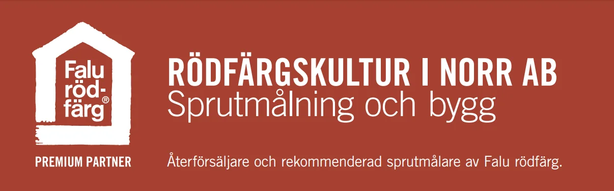 Sprutmålafasad - Rödfärgskultur i Norr AB